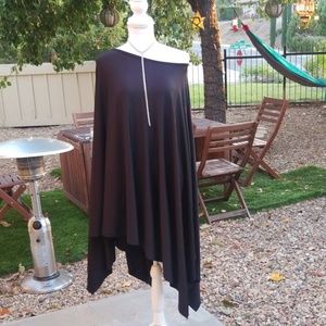 Black Off or Over the Shoulder Tunic